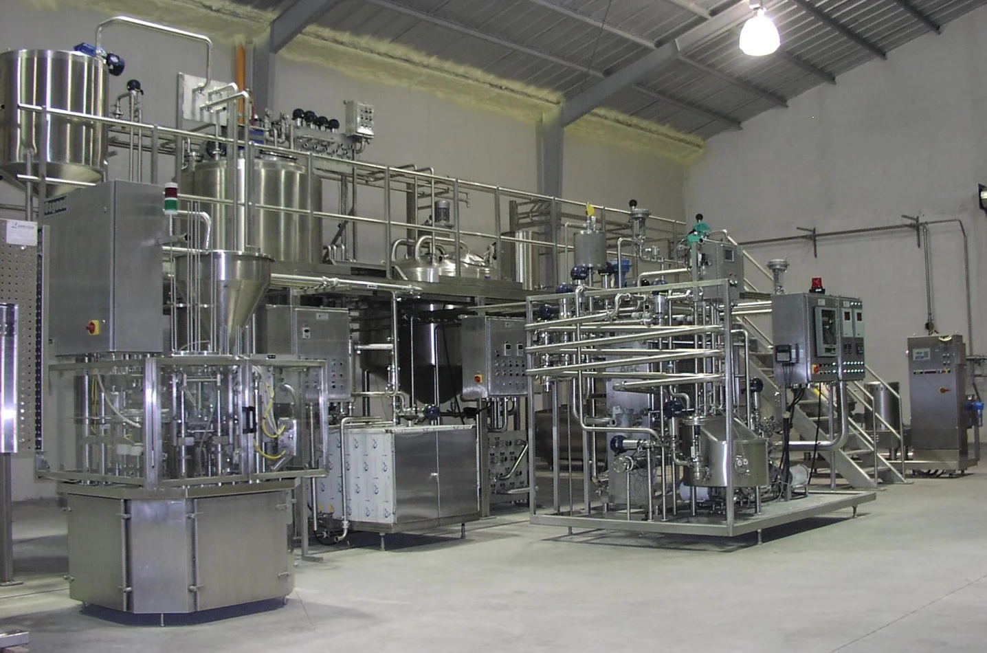 Yogurt production module in industrial installation